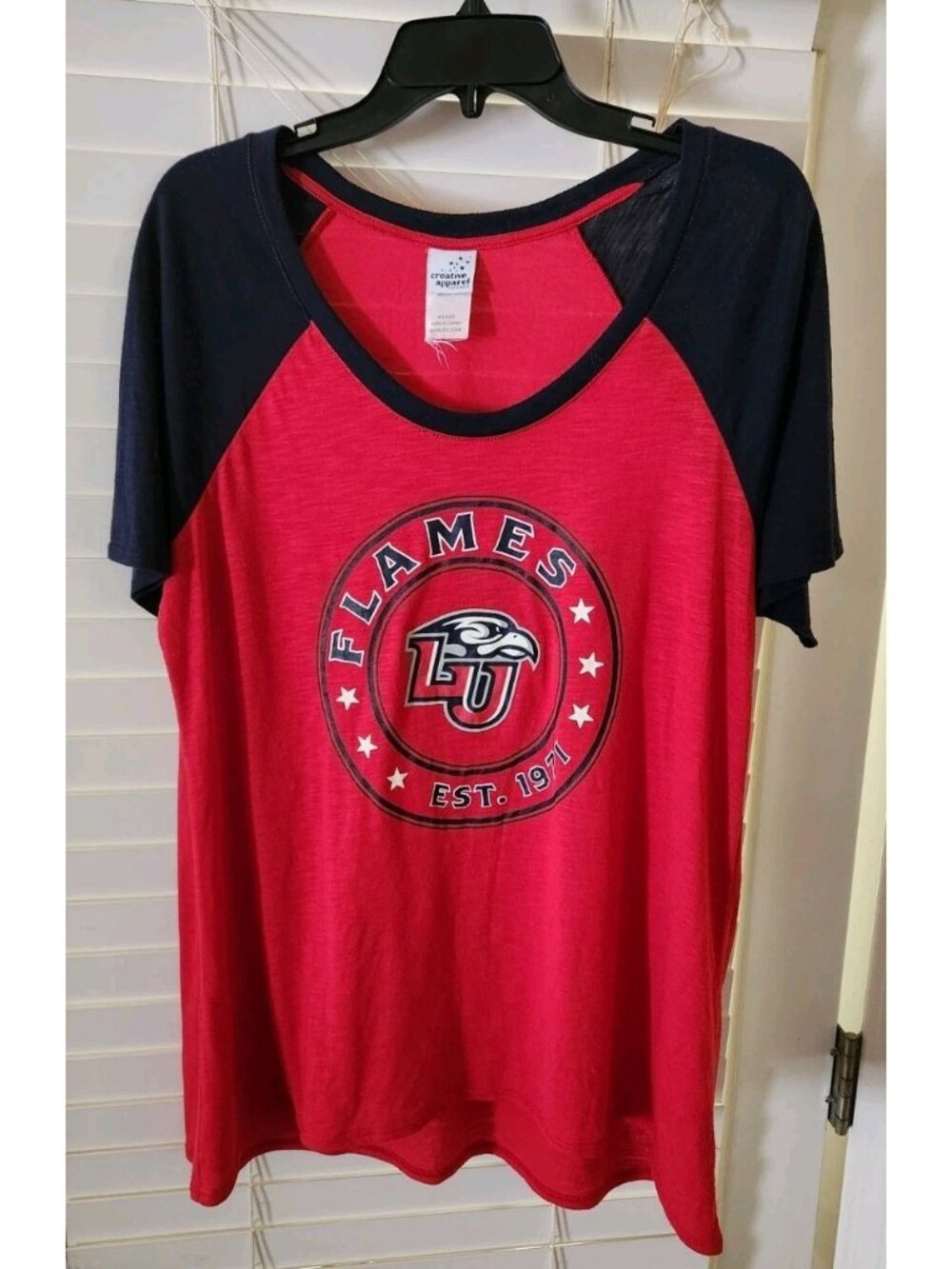 Liberty University Flames LU NCAA  Women 2XL T Shirt